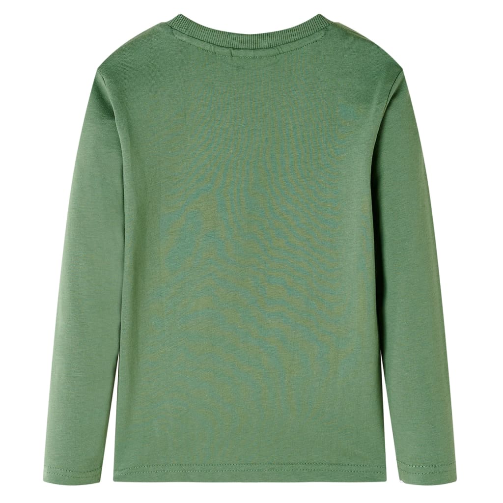 Μπλουζάκι Παιδικό Μακρυμάνικο Ανοιχτό Χακί 128