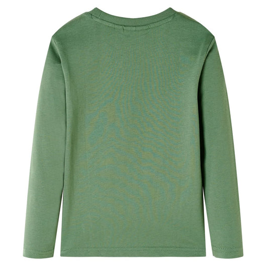 Μπλουζάκι Παιδικό Μακρυμάνικο Ανοιχτό Χακί 128