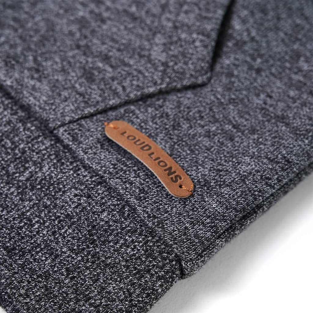 Ζακέτα Φούτερ Παιδική με Κουκούλα Γκρι Μελανζέ 104