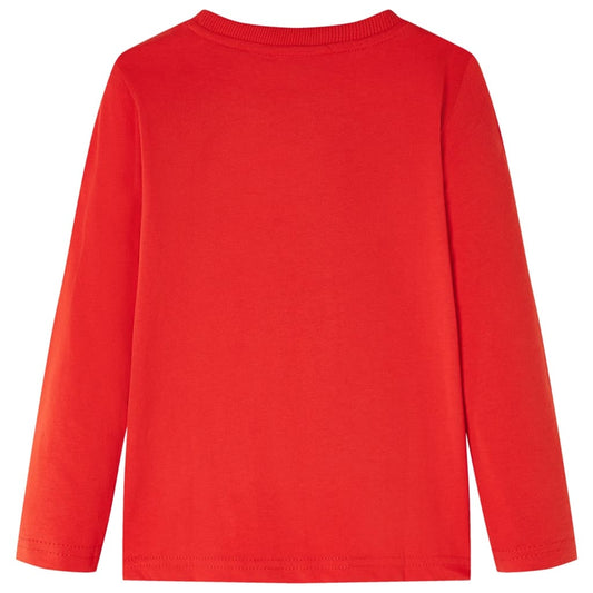 Μπλουζάκι Παιδικό Μακρυμάνικο Κόκκινο 140