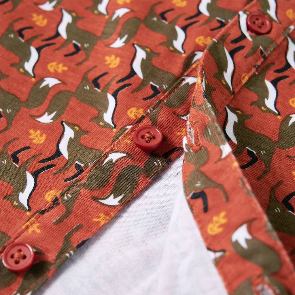 Πουκάμισο Παιδικό Ανοιχτό Χρώμα Σκουριάς 104