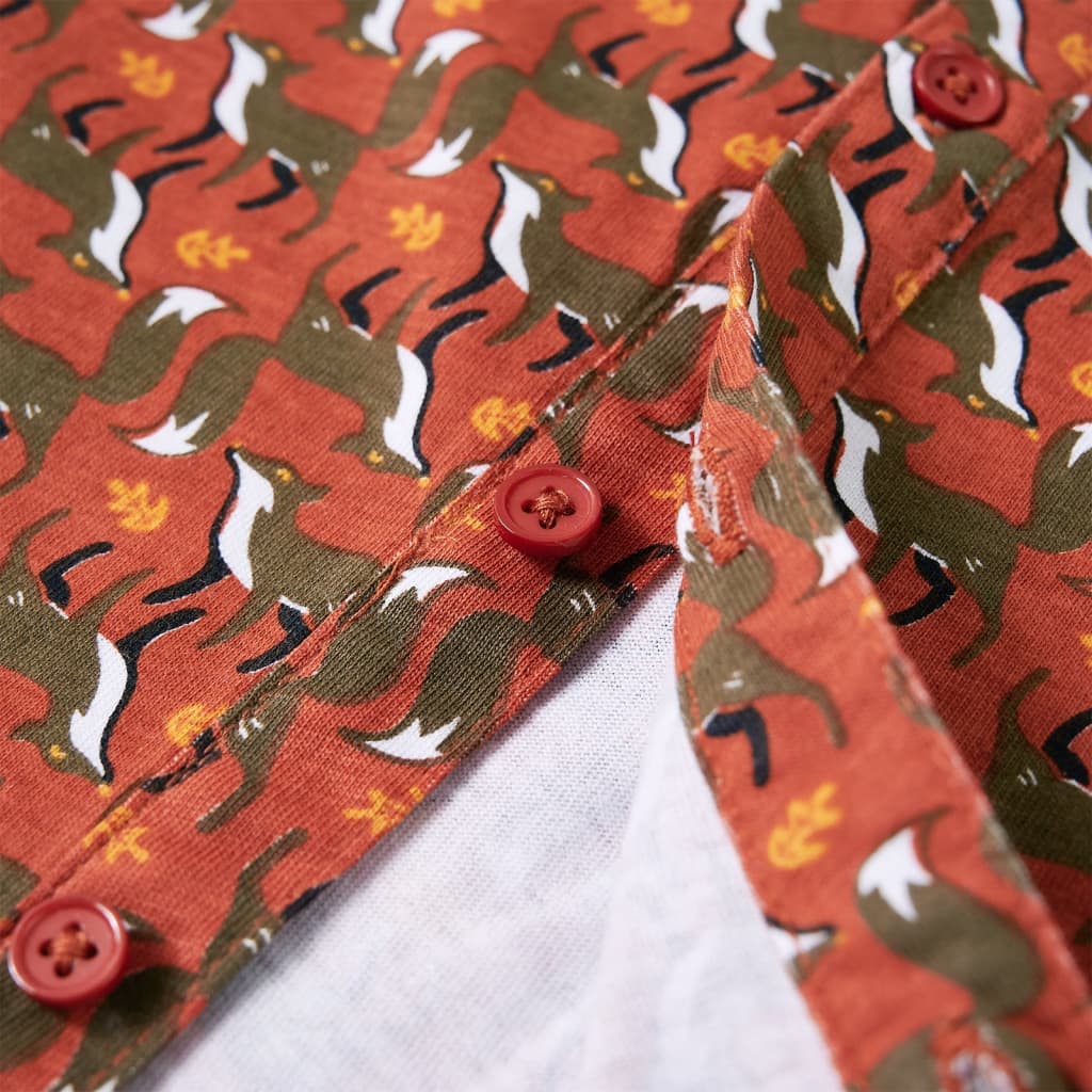 Πουκάμισο Παιδικό Ανοιχτό Χρώμα Σκουριάς 140