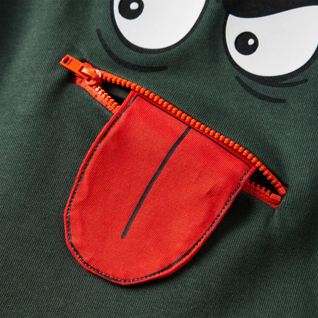 Φούτερ Παιδικό Σκούρο Πράσινο 92