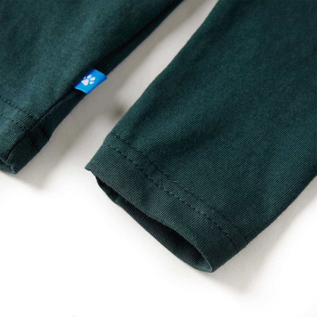 Μπλουζάκι Παιδικό Μακρυμάνικο Σκούρο Πράσινο 92