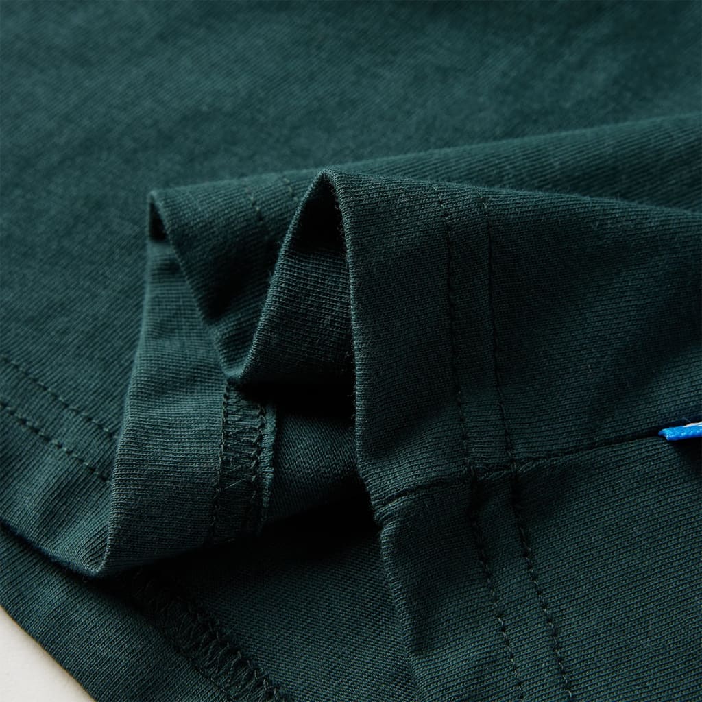 Μπλουζάκι Παιδικό Μακρυμάνικο Σκούρο Πράσινο 116