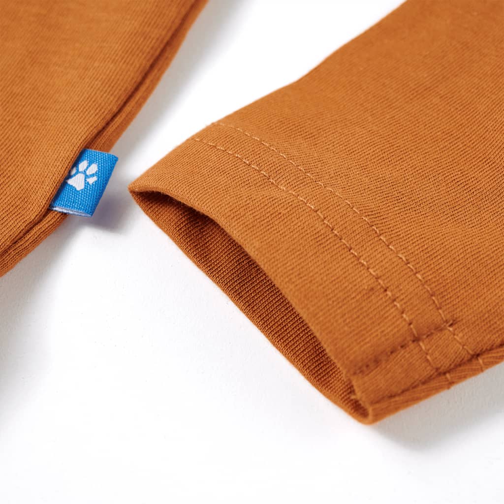 Μπλουζάκι Παιδικό Μακρυμάνικο Σκούρα Ώχρα 128