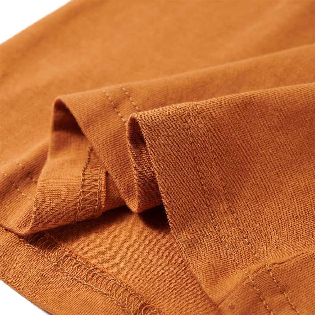 Μπλουζάκι Παιδικό Μακρυμάνικο Σκούρα Ώχρα 128