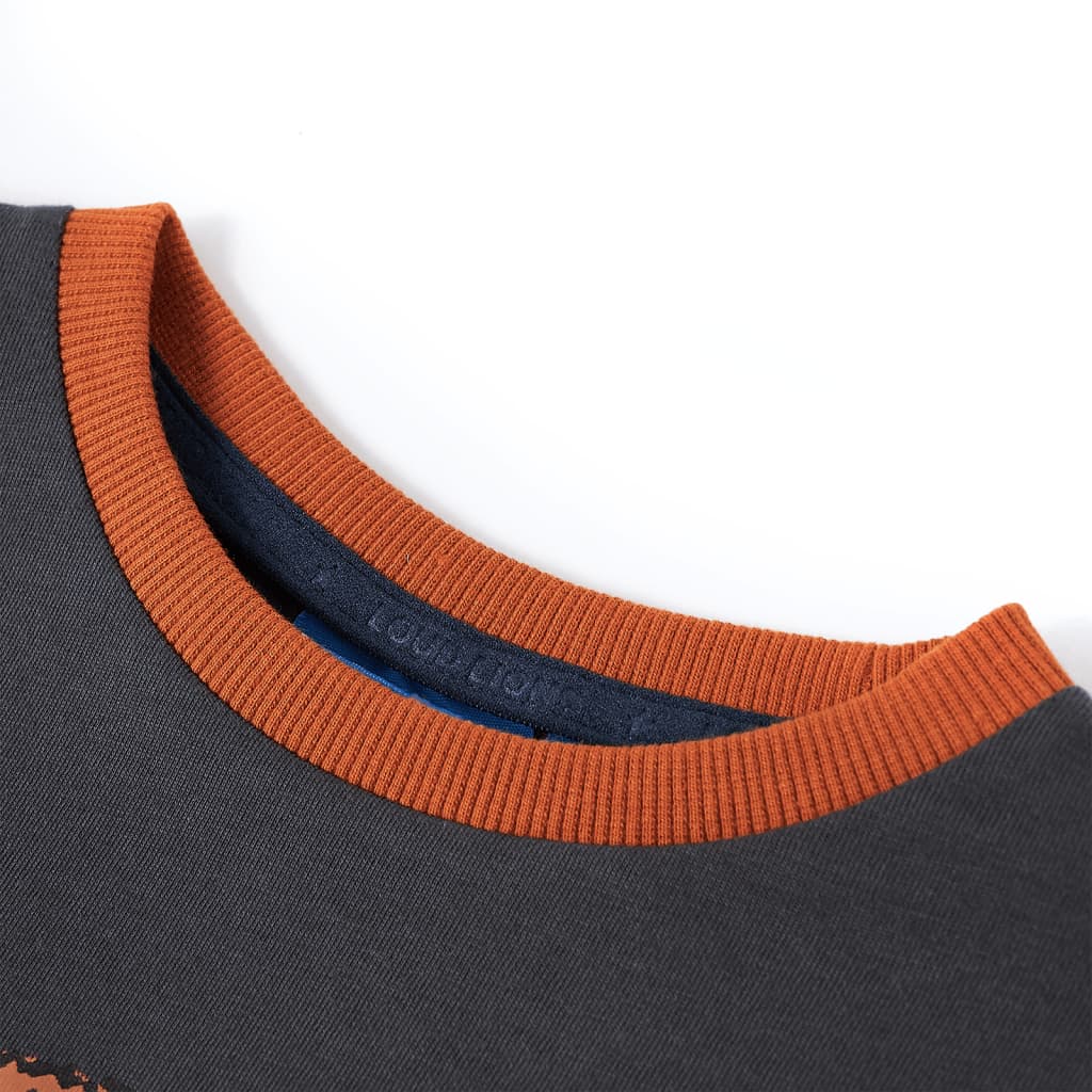 Μπλουζάκι Παιδικό Μακρυμάνικο Ανθρακί 128