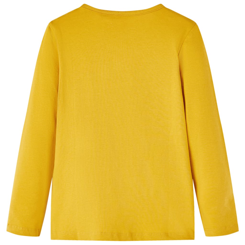 Μπλουζάκι Παιδικό Μακρυμάνικο Σκούρα Ώχρα 104