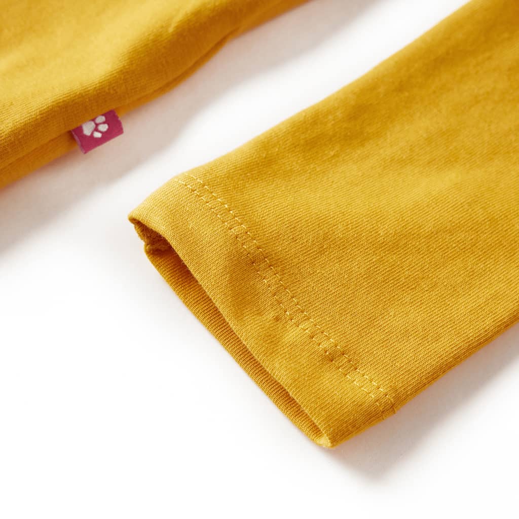 Μπλουζάκι Παιδικό Μακρυμάνικο Σκούρα Ώχρα 104