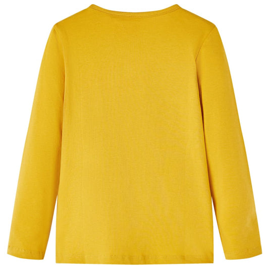 Μπλουζάκι Παιδικό Μακρυμάνικο Σκούρα Ώχρα 128