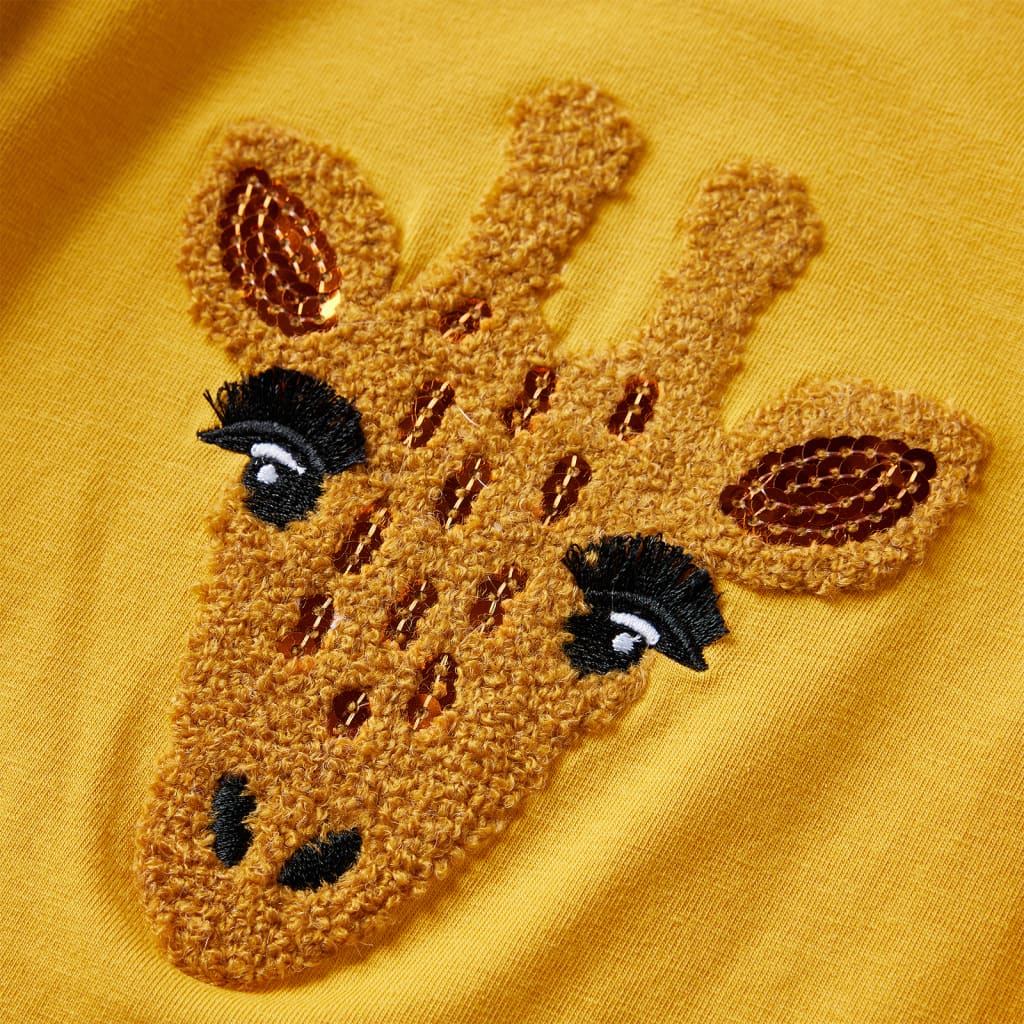 Μπλουζάκι Παιδικό Μακρυμάνικο Σκούρα Ώχρα 140