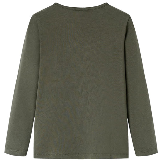 Μπλουζάκι Παιδικό Μακρυμάνικο Χακί 128