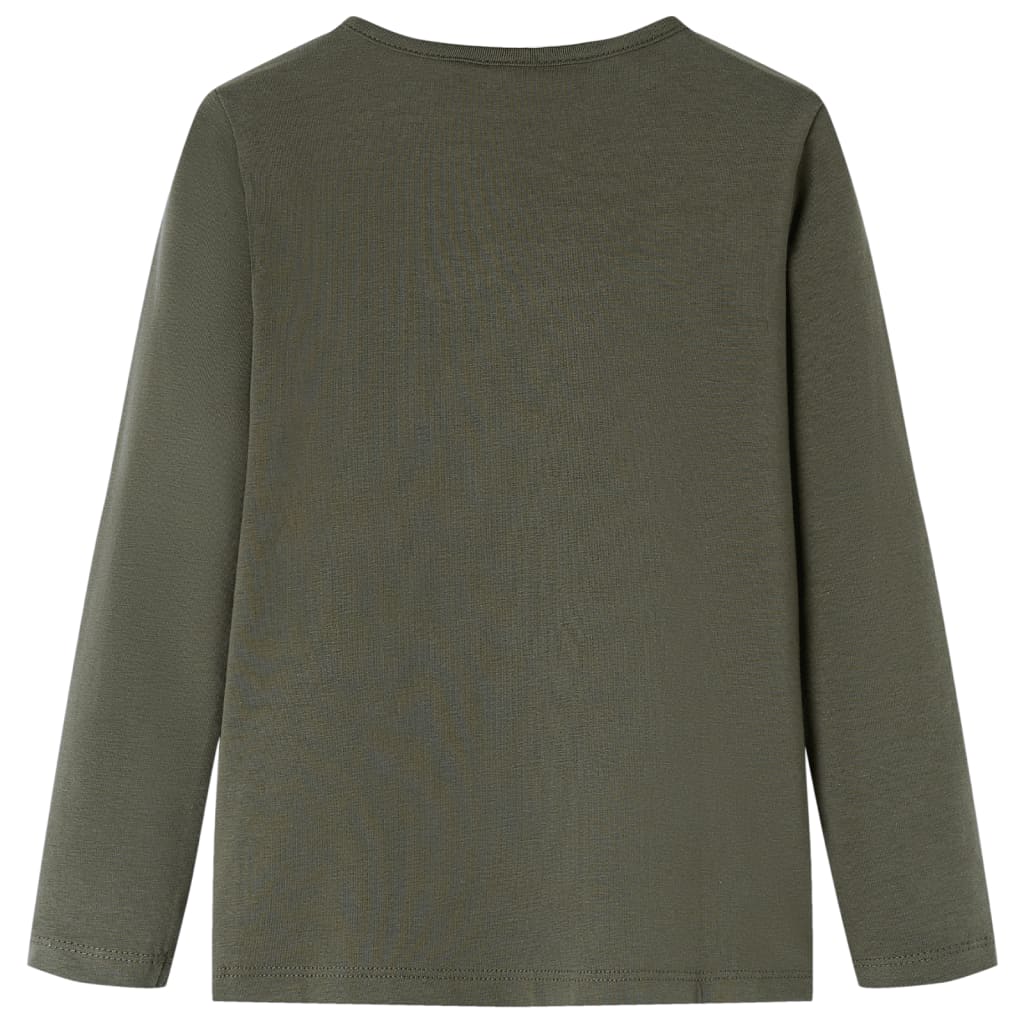 Μπλουζάκι Παιδικό Μακρυμάνικο Χακί 140