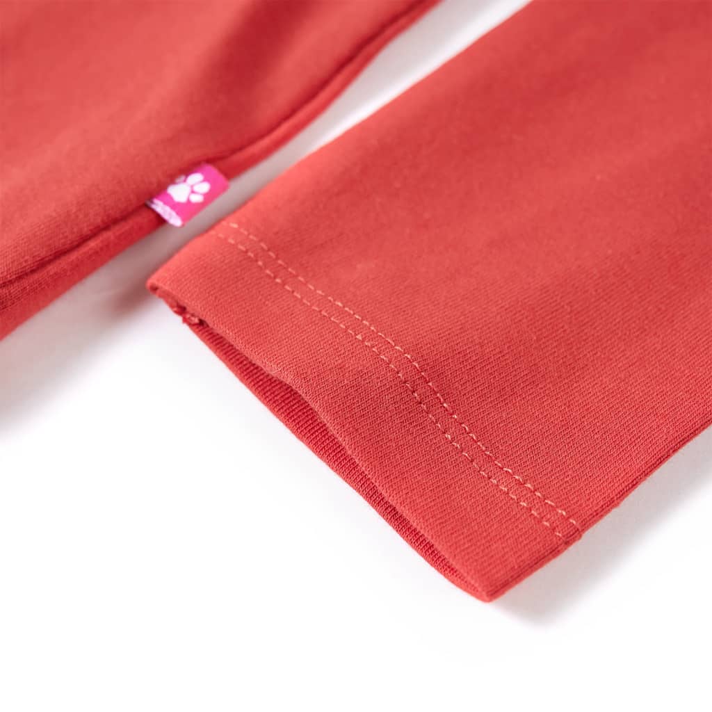 Μπλουζάκι Παιδικό Μακρυμάνικο Χρώμα Burnt Red 128