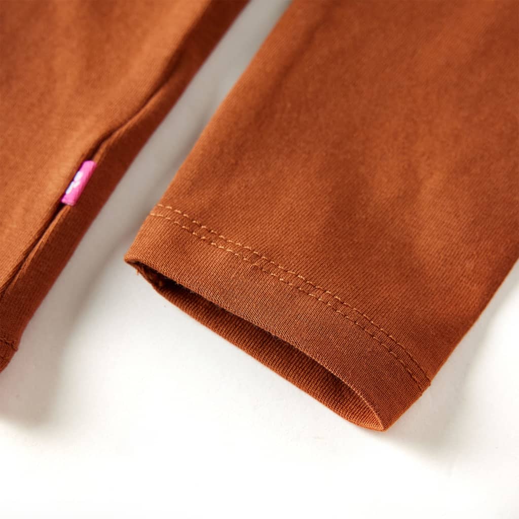 Μπλουζάκι Παιδικό Μακρυμάνικο Κονιάκ 116