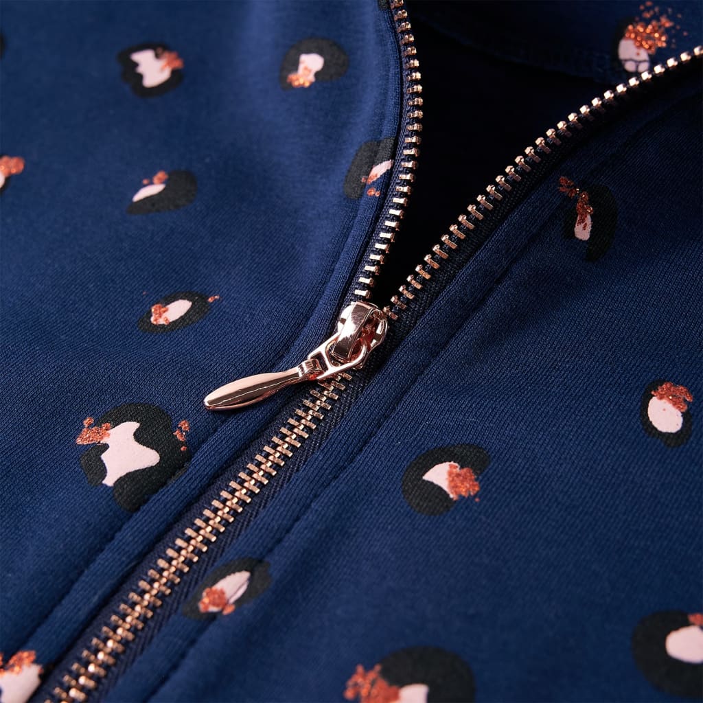 Ζακέτα Φούτερ Παιδική με Κουκούλα Ναυτικό Μπλε 128