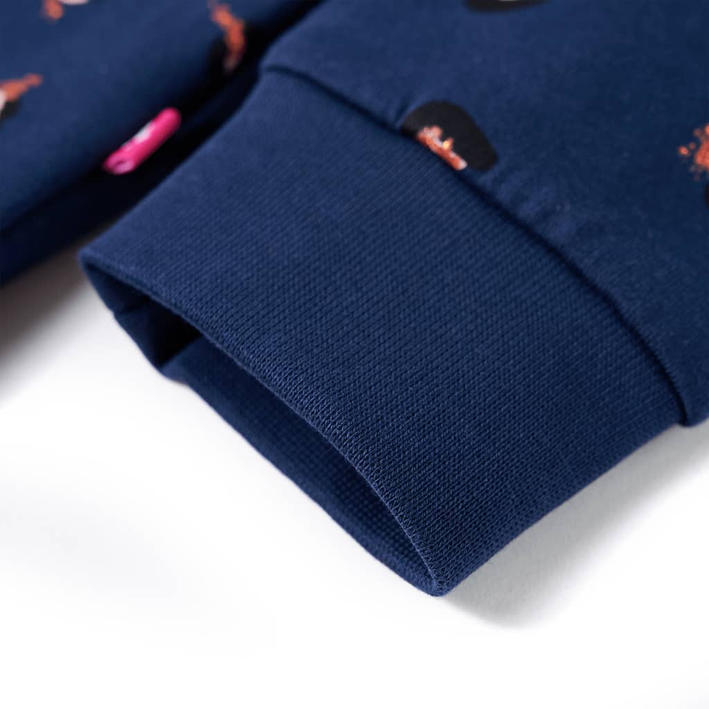 Ζακέτα Φούτερ Παιδική με Κουκούλα Ναυτικό Μπλε 128