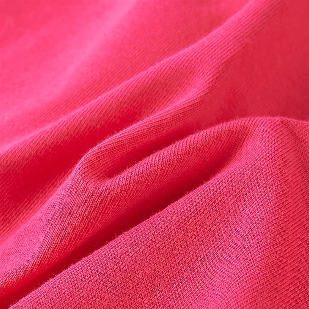 Μπλουζάκι Παιδικό Μακρυμάνικο Έντονο Ροζ 116