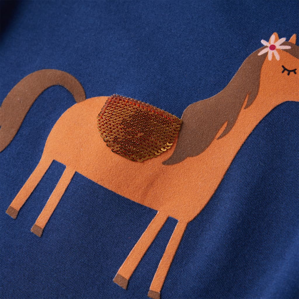 Μπλουζάκι Παιδικό Μακρυμάνικο Ναυτικό Μπλε 140