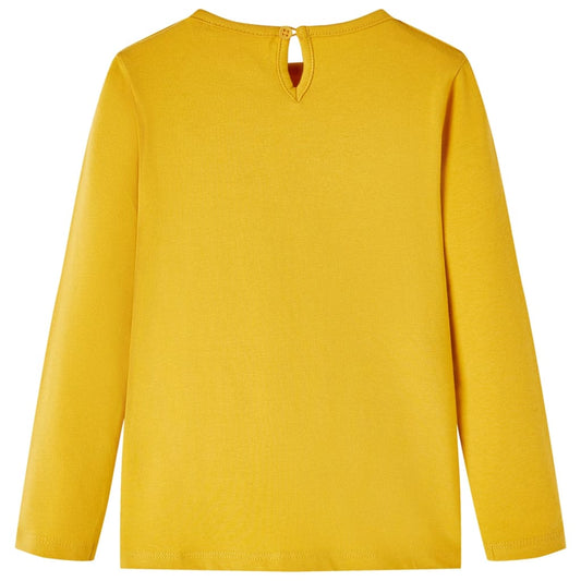 Μπλουζάκι Παιδικό Μακρυμάνικο Σκούρα Ώχρα 104