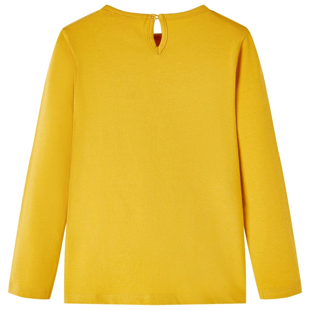 Μπλουζάκι Παιδικό Μακρυμάνικο Σκούρα Ώχρα 140