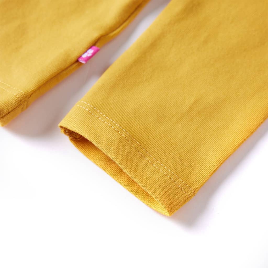 Μπλουζάκι Παιδικό Μακρυμάνικο Σκούρα Ώχρα 140