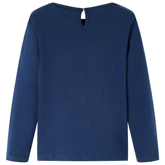 Μπλουζάκι Παιδικό Μακρυμάνικο Ναυτικό Μπλε 128