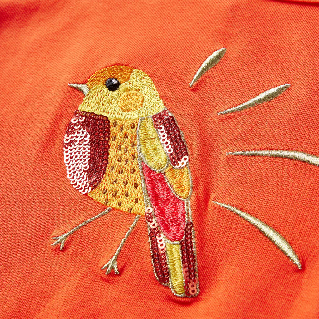 Μπλουζάκι Παιδικό Μακρυμάνικο Σκούρο Πορτοκαλί 104