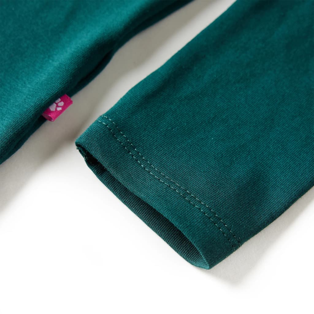 Μπλουζάκι Παιδικό Μακρυμάνικο Σκούρο Πράσινο 104