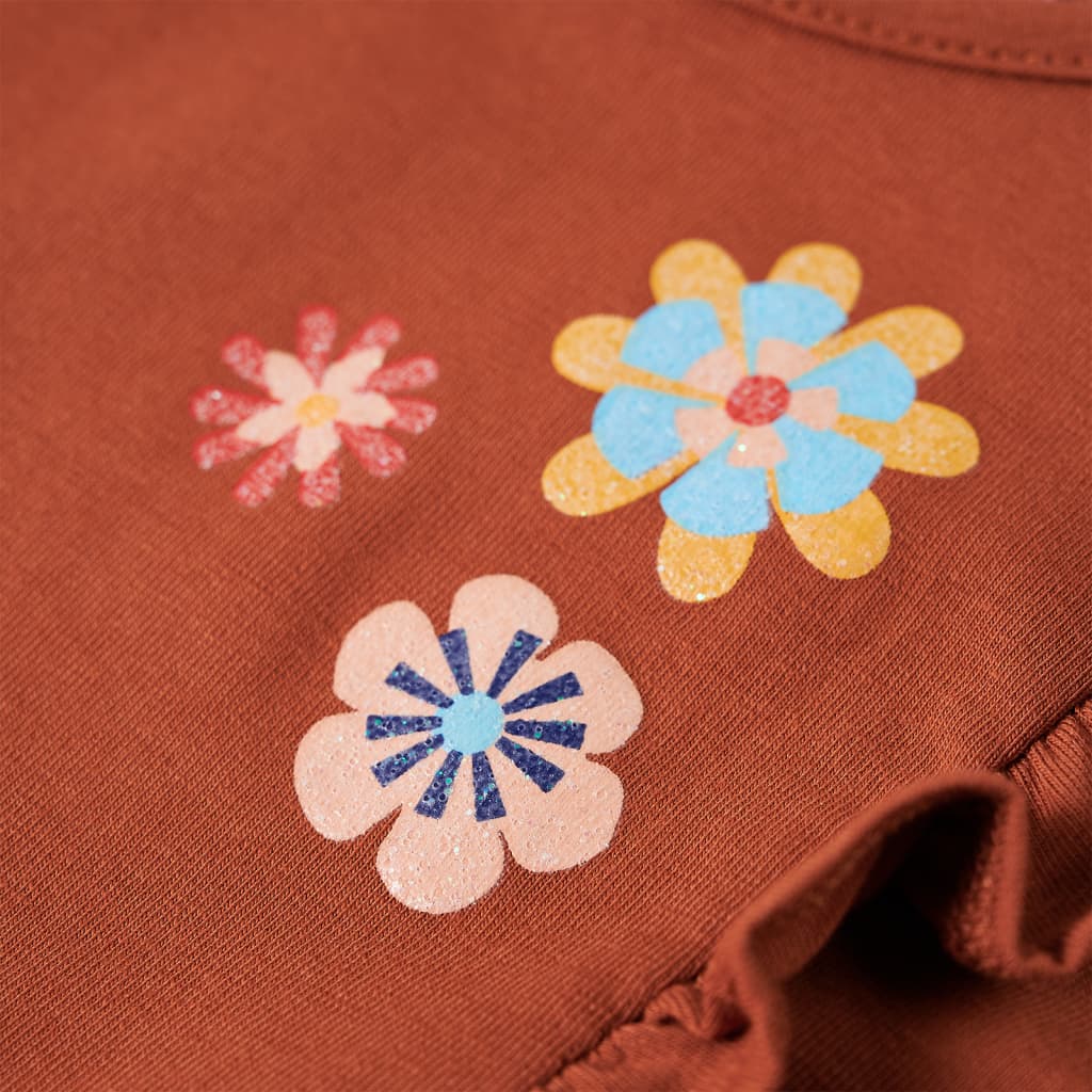 Μπλουζάκι Παιδικό Μακρυμάνικο Κονιάκ 116