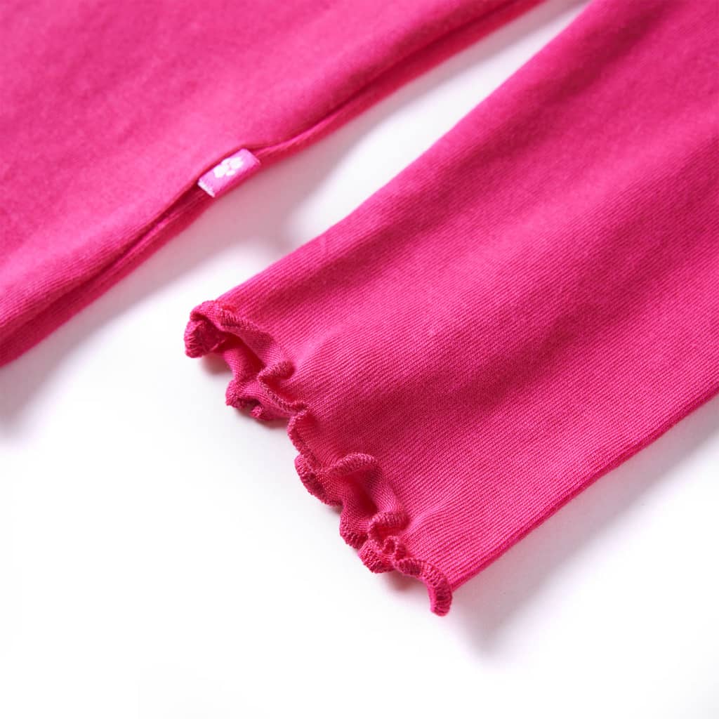 Μπλουζάκι Παιδικό Μακρυμάνικο Έντονο Ροζ 104