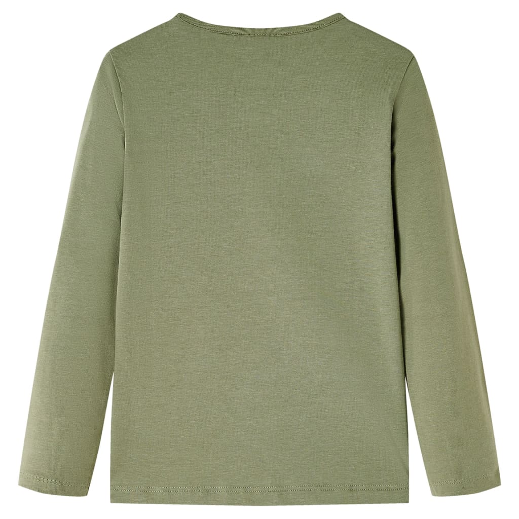 Μπλουζάκι Παιδικό Μακρυμάνικο Χακί 140