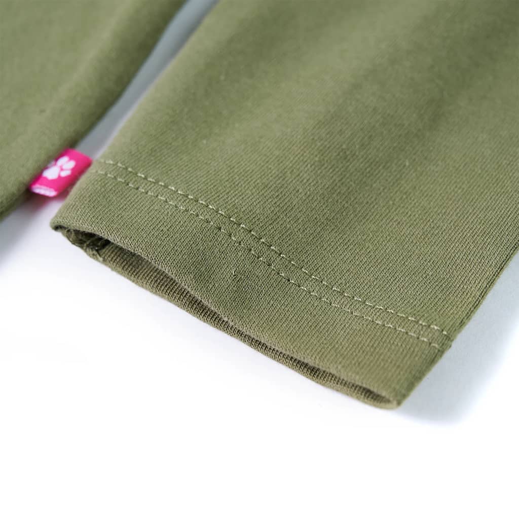 Μπλουζάκι Παιδικό Μακρυμάνικο Χακί 140