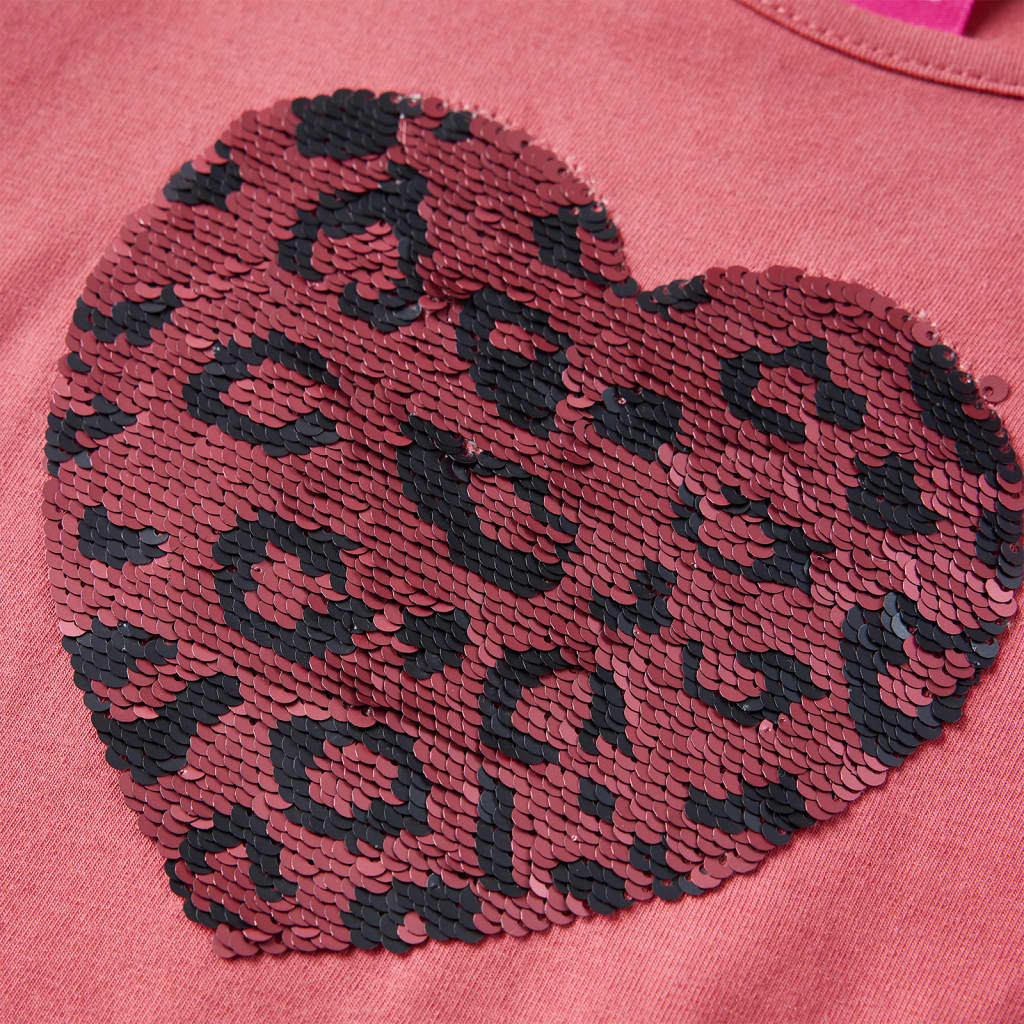 Μπλουζάκι Παιδικό Μακρυμάνικο Παλαιωμένο Ροζ 116