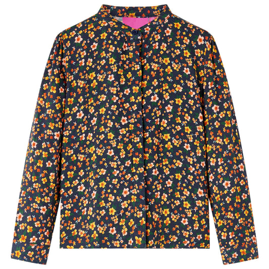 Children's Shirt with Floral Collar Blue 92