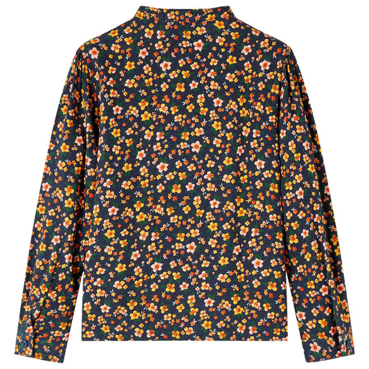 Children's Shirt with Floral Collar Blue 92