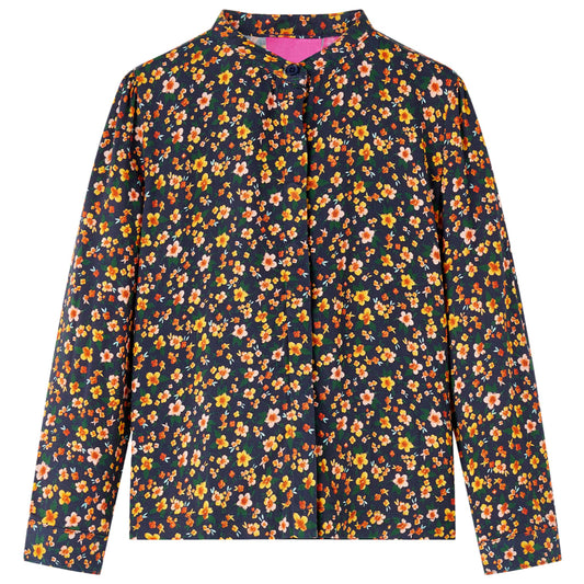 Children's Shirt with Collar Dark Blue 116