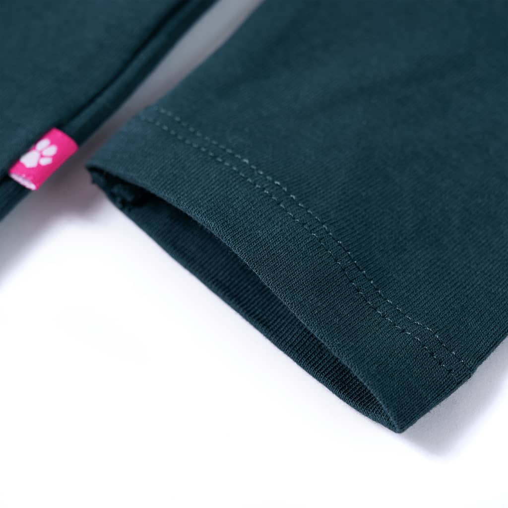 Μπλουζάκι Παιδικό Μακρυμάνικο Σκούρο Πράσινο 104