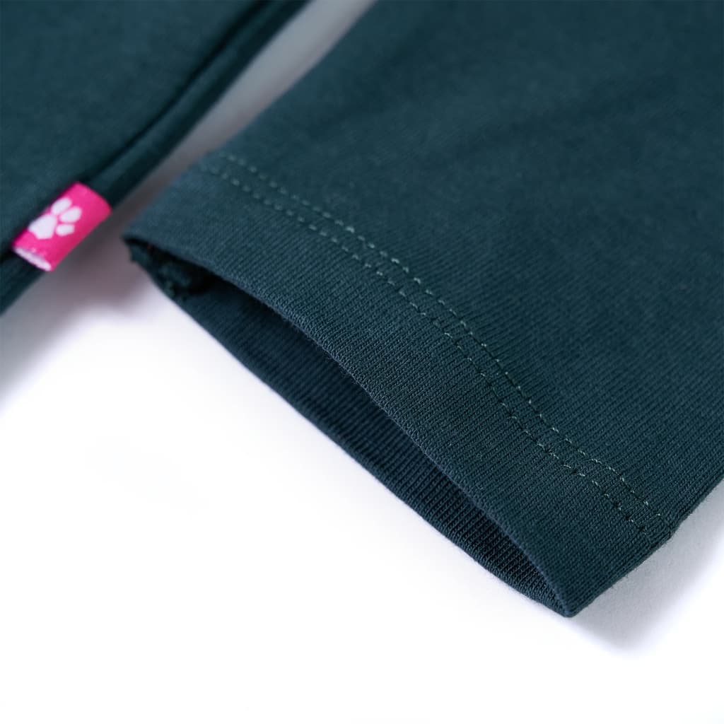 Μπλουζάκι Παιδικό Μακρυμάνικο Σκούρο Πράσινο 116