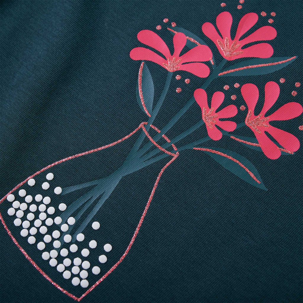 Μπλουζάκι Παιδικό Μακρυμάνικο Σκούρο Πράσινο 104