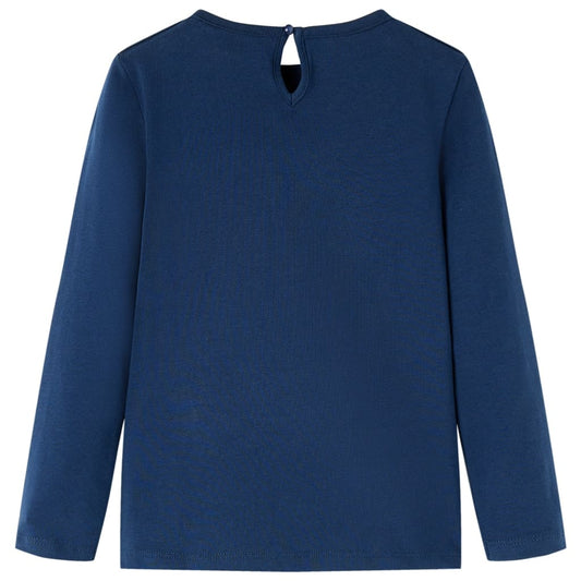 Μπλουζάκι Παιδικό Μακρυμάνικο Ναυτικό Μπλε 116