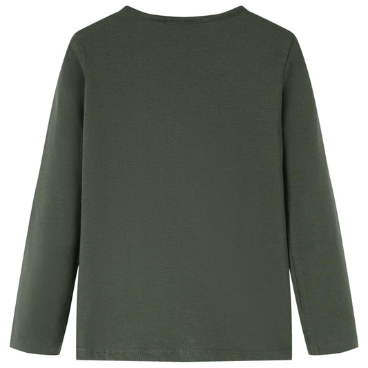 Μπλουζάκι Παιδικό Μακρυμάνικο Χακί 140