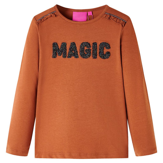 Μπλουζάκι Παιδικό Μακρυμάνικο Κονιάκ 128