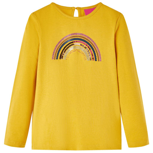 Μπλουζάκι Παιδικό Μακρυμάνικο Ώχρα 128