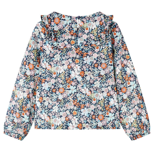 Πουκάμισο Παιδικό Μακρυμάνικο Σκούρο Μπλε 128