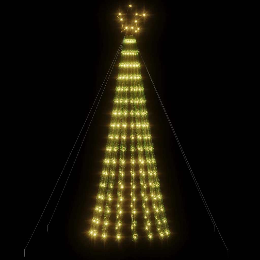 vidaXL Χριστουγεννιάτικο δέντρο LED 275 LED Ζεστό λευκό 180 εκ.