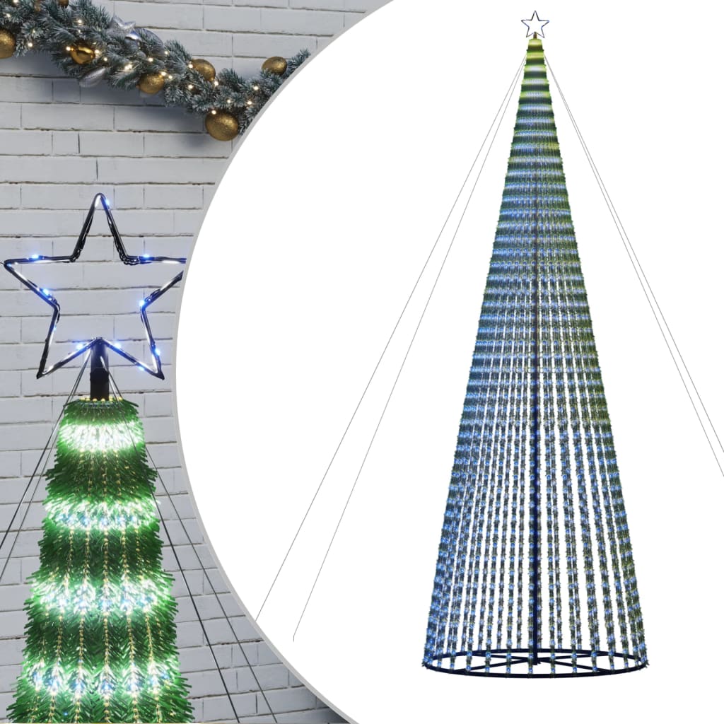 vidaXL Χριστουγεννιάτικο δέντρο LED 1544 LED μπλε 500 εκ.