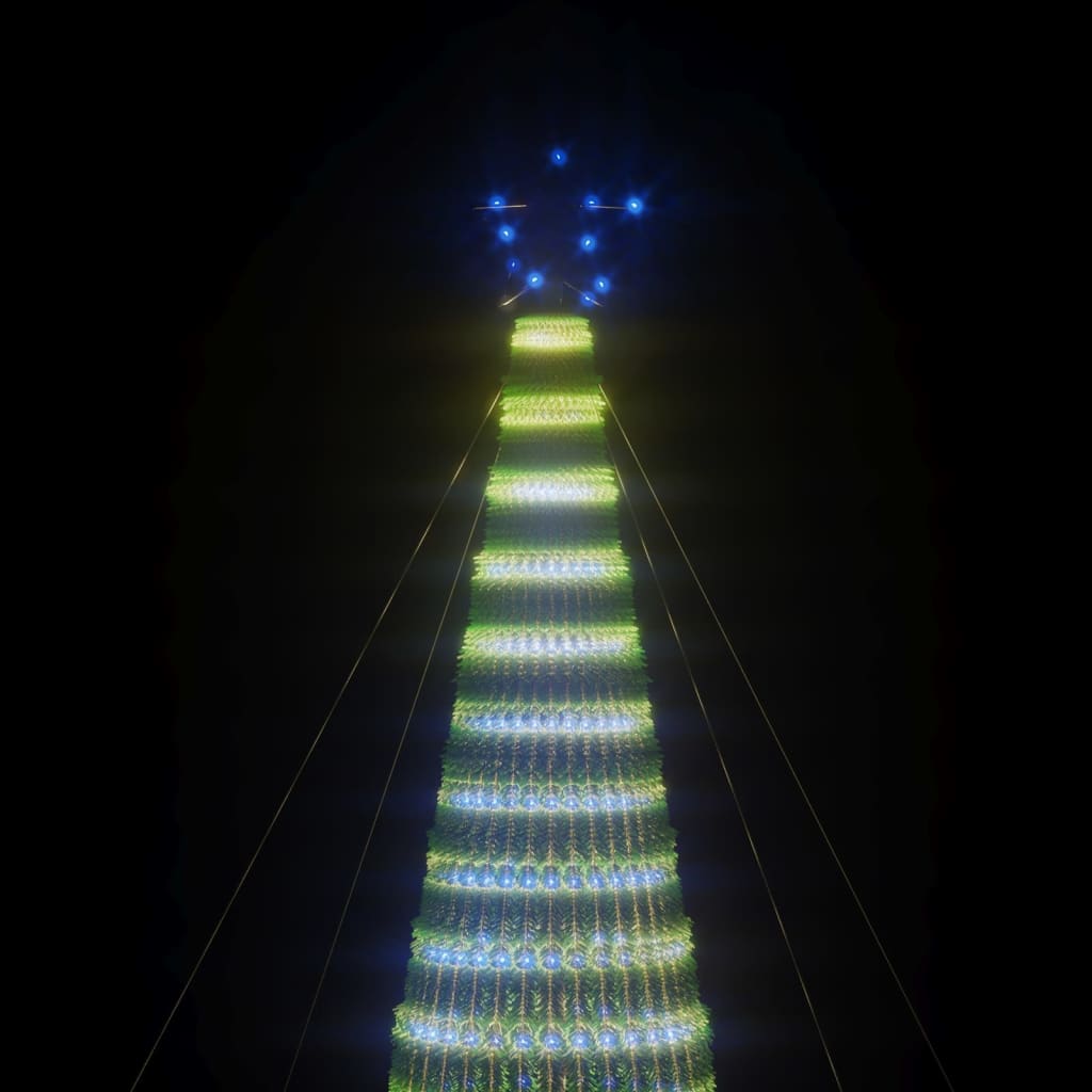 vidaXL Χριστουγεννιάτικο δέντρο LED 1544 LED μπλε 500 εκ.