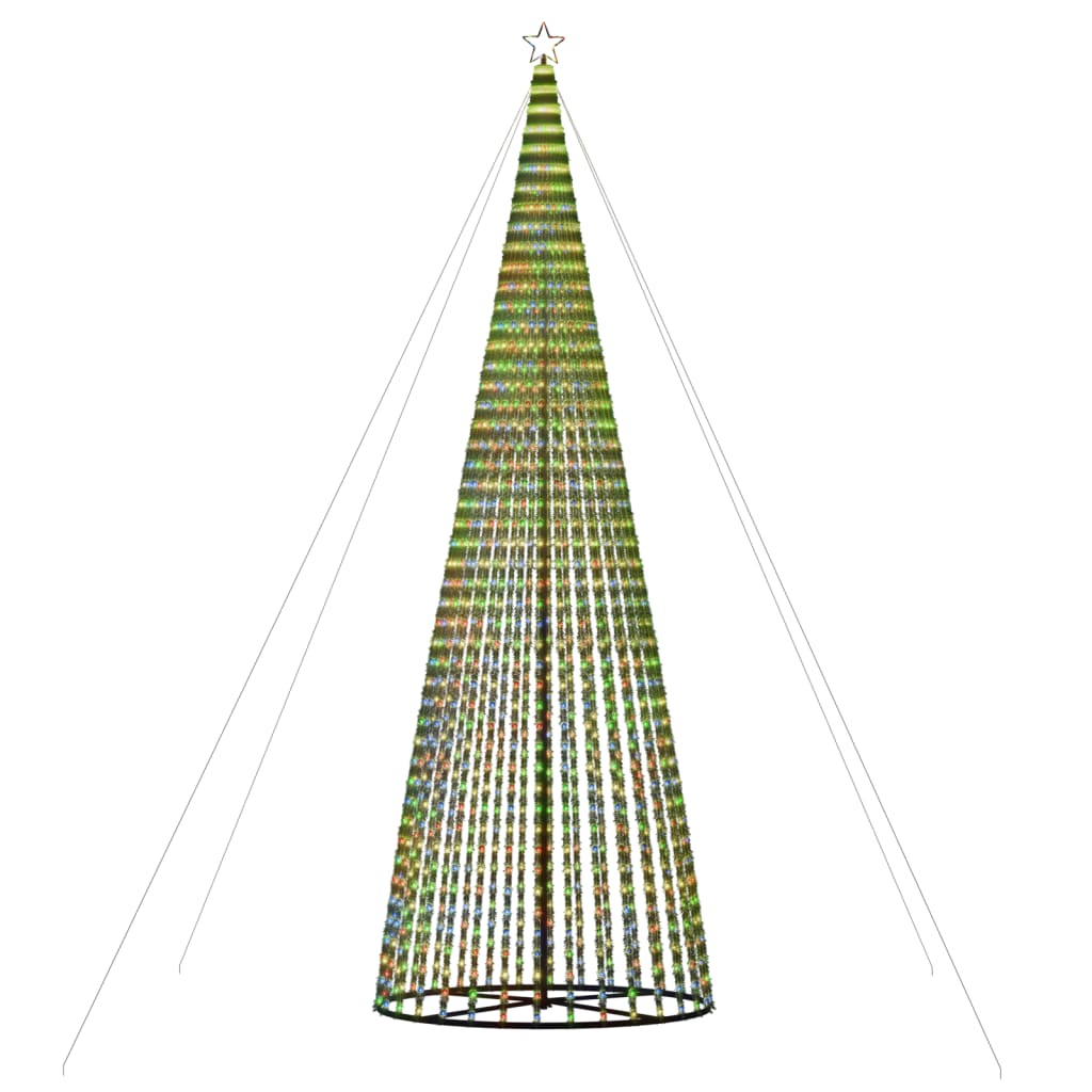 vidaXL Χριστουγεννιάτικο δέντρο LED 1544 LED πολύχρωμο 500 εκ.